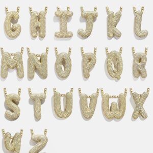 LETTER C- Elegant Gold Initial Pendant Necklace
